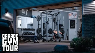 Man Builds Entire Home Gym That Stores On the Wall  Garage Gym Tour [upl. by Goles95]