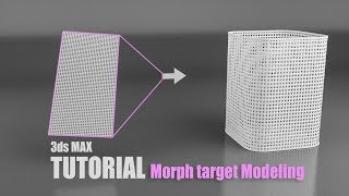 3ds max Morph target modeling tutorial [upl. by Nerraf]