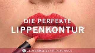 Tutorial  So schminkst du perfekte Lippen  Glossy BEAUTYSCHOOL [upl. by Mose]