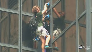 Man Climbs Trump Tower [upl. by Rapsag]