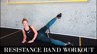 Resistance band workout  Billen amp benen trainen [upl. by Assirialc]