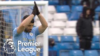 Sergio Aguero scores v Everton in Manchester City farewell  Premier League  NBC Sports [upl. by Jepson592]