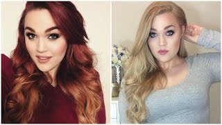 How I Went from Red to Blonde Hair at Home  Drugstore Products [upl. by Aryas]