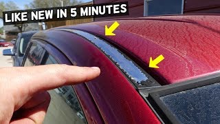 HOW TO FIX PEELING ROOF RAILS demonstrated on Ford Edge [upl. by Adahsar]