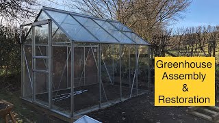 Greenhouse Assembly amp Restoration  Aluminium 6x8 [upl. by Anoif]