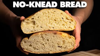 NoKnead Bread Overnight Version The New York Times Recipe [upl. by Enined]