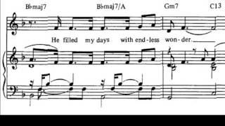 I Dreamed a Dream Sheet Music  Lyrics ANIMATED [upl. by Airotal]