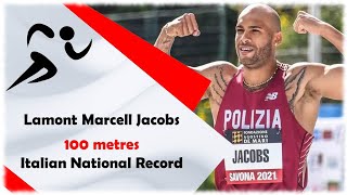 M 100m  Lamont Marcell Jacobs  995  Savona Italy  2021  Italian Record [upl. by Giacopo106]