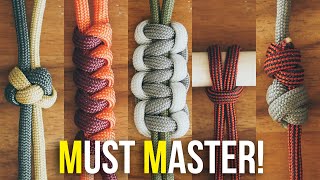 5 Knots Every Paracordist MUST MASTER  Beginner Knots You Need To Know [upl. by Delly]