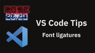 VS Code tips — Font ligatures [upl. by Shanley785]