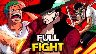 ZORO vs MIHAWK Full Fight  One Piece [upl. by Ahsieyn554]