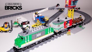 Lego City 60198 Cargo Train with Powered Up App Speed Build [upl. by Stetson387]