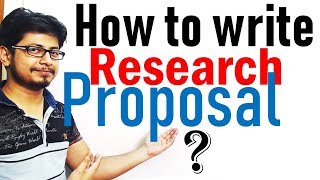 How to write a research Proposal [upl. by Esimehc]