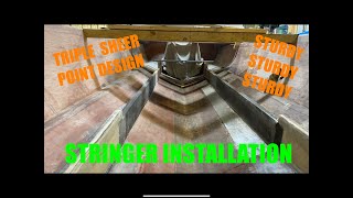 Installing Stringers in the BoatStrongest Design in the Industry [upl. by Annotahs]