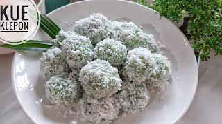 RESEP KUE KLEPON TEPUNG KETAN ISI GULA MERAH PRAKTIS DAN EKONOMIS [upl. by Egrog]