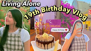 Living Alone 19th Birthday  College Vlog B’day Study Gifts  Pragati shreya [upl. by Mcquillin]