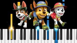 PAW Patrol Theme Song  EASY Piano Tutorial [upl. by Akirret]