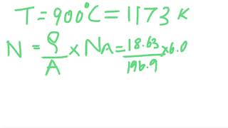 Example equilibrium number of vacancies [upl. by Marguerita]