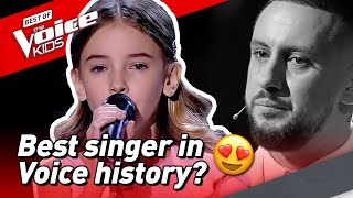 10YearOld Daneliya brings COACH TO TEARS in The Voice Kids 😢 [upl. by Duke]