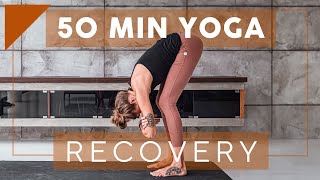 50 Min Yoga for Athletes on Recovery Days  Breathe and Flow Yoga [upl. by Eiramlatsyrk]