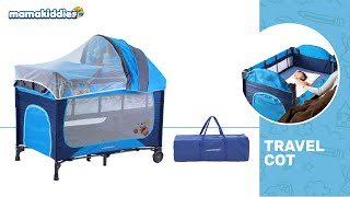 Mamakiddies Portable Baby Cot Playpen Installation [upl. by Nyledaj]