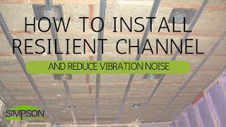 HOW TO INSTALL RESILIENT CHANNEL AND REDUCE VIBRATION NOISE [upl. by Itsur]