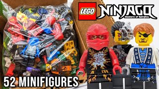 Expensive LEGO Mystery Box with 52 RARE Ninjago Minifigures Unboxing [upl. by Furlani]