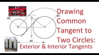 214Draw A Common Tangent to Two Circles [upl. by Niamrej594]