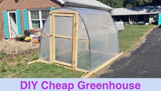 DIY Cheap Greenhouse [upl. by Wilkey]