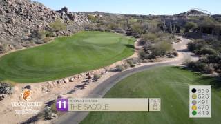 Troon North Golf Course  Pinnacle Course  Aerial Flyover Tour [upl. by Goto951]