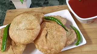 Matar Kachori Recipe food [upl. by Aneelehs]