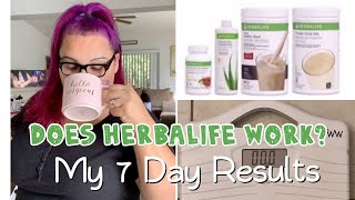 Losing Weight with Herbalife in 7 Days [upl. by Llyrpa]