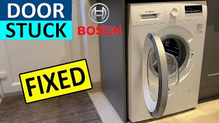 Bosch Washing Machine Door Stuck and How to Open it [upl. by Yreneh84]