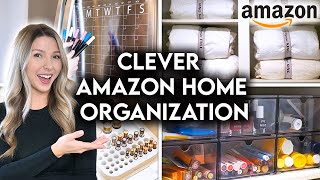 10 CLEVER AMAZON HOME ORGANIZATION IDEAS  STORAGE HACKS [upl. by Vig]