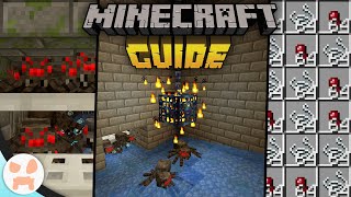 EASY SPIDER SPAWNER XP FARM  The Minecraft Guide  Tutorial Lets Play Ep 69 [upl. by Coonan]