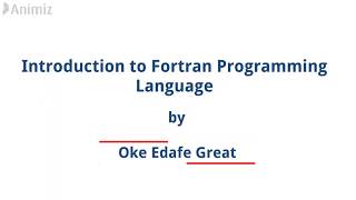 Intro to Fortran part 1 [upl. by Thorsten]