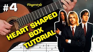 How to Play quotHeart Shaped Boxquot on Guitar Tutorial Tab Fingerstyle  Volkov Nirvana Tutorial [upl. by Ytissahc124]