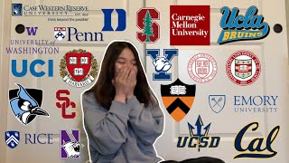 COLLEGE DECISION REACTIONS 2021 ivies stanford duke ucs [upl. by Neryt]