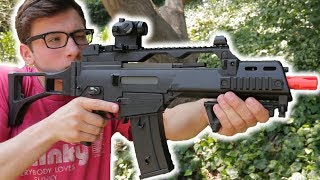 Elite Force EBB HampK G36C Review amp Shooting Test AccuracyDamageChrono Test [upl. by Ynobe271]