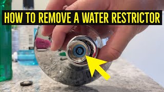 How To Remove a Water Restrictor from a Showerhead [upl. by Onaimad]