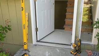 Jeld Wen Front Door Installation  Really crappy products and craftsmanship PART 1 [upl. by Ragnar132]