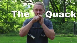 How to Blow a Duck Call The Basic Quack for Beginners [upl. by Lydnek43]