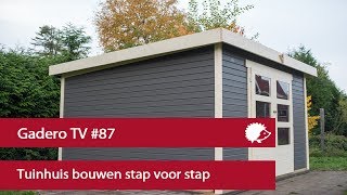 87 Tuinhuis bouwen stap voor stap [upl. by Feliza]