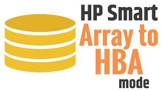 How to turn HP Smart array raid controller to HBA  Mode [upl. by Aidua]