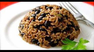 ARROZ CON FRIJOLES Recetas de cocina cubana ARROZ MORO Congri [upl. by Ark767]