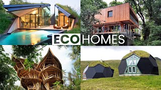 10 EcoFriendly and Sustainable Houses  Green Building Design [upl. by Pavia]