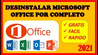 🔴COMO DESINSTALAR OFFICE POR COMPLETO  TODAS LA VERSIONES [upl. by Devinne]