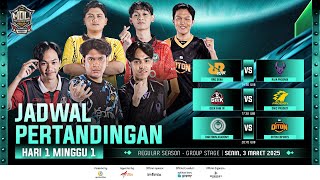 🔴LIVE  MDL ID S11  Regular Season  Minggu 1 Hari 1 [upl. by Auqemahs474]