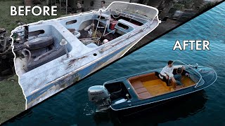 LUXURY BOAT Rebuild In Minutes START TO FINISH [upl. by Luciano]