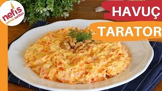 Havuç Tarator Tarifi 🥕 Yedikçe Yediriyor 😋 [upl. by Morrison]